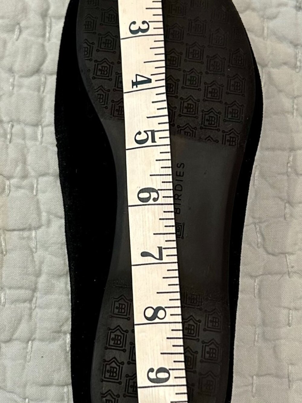 Birdies - The Starling - Black Velvet Flat - Size 7.5 with Box - Picture 13 of 15